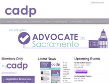 Tablet Screenshot of cadp.org